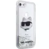 Karl Lagerfeld | Original Hülle IPHONE SE 2022/SE 2020/7/8 Karl Lagerfeld Hartschale Glitzer Choupette Head (KLHCI8LNCHCS)