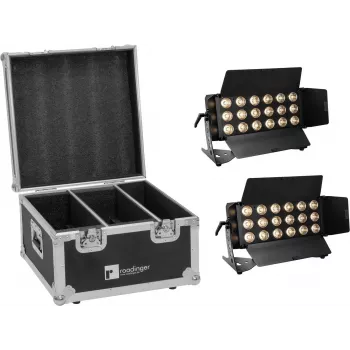 LED-Lichtset EUROLITE CLS-18 QCL RGB/WW 18x7W mit Flightcase
