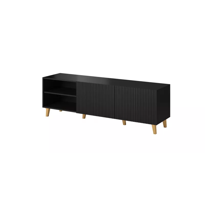 Cama RTV-Schrank PAFOS 150x42x52 schwarz matt