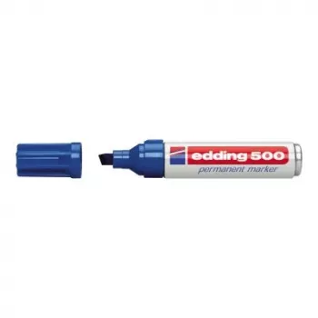 Permanentmarker Edding 500 Keilspitze Blau