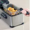 Fritteuse Taurus Fry 3 Single – 3 L Kapazität, 2000 W, Edelstahl, einstellbarer Thermostat 150–190°C