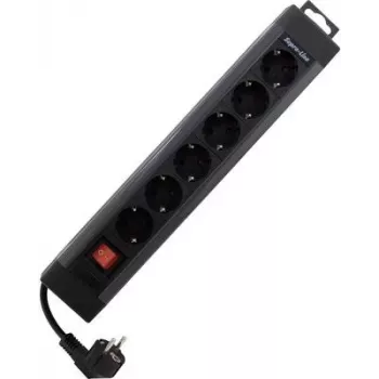 Steckdosenleiste REV 0014612513, 6 Steckdosen, 2,4 m Kabel, Schalter, anthrazit