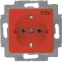 20 EUC/DV-217-101 SCHUKO-Steckdoseneinsatz Rot RAL3020 (2CKA002011A6251)
