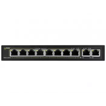 PULSAR SG108 Netzwerk-Switch Gigabit Ethernet (10/100/1000) Power over Ethernet (PoE) Schwarz