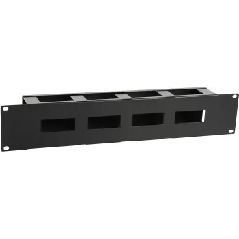 Kabelmanagementpanel LOGON RAO415BL 2U Schwarz 19 Zoll