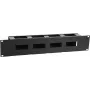 Kabelmanagementpanel LOGON RAO415BL 2U Schwarz 19 Zoll