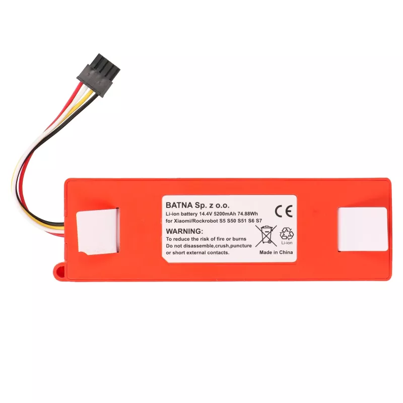 Ersatzakku für Xiaomi Mi Robot / Roborock S50 S55 Staubsauger, 14,4 V 5200 mAh