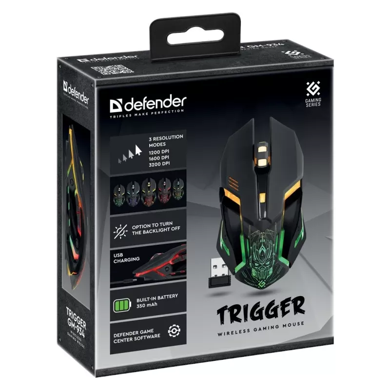 Kabellose Gaming-Maus TRIGGER GM-934