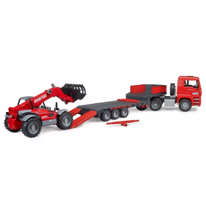 Fahrzeugset BRUDER MAN TGA Lader-LKW mit Manitou-Lader