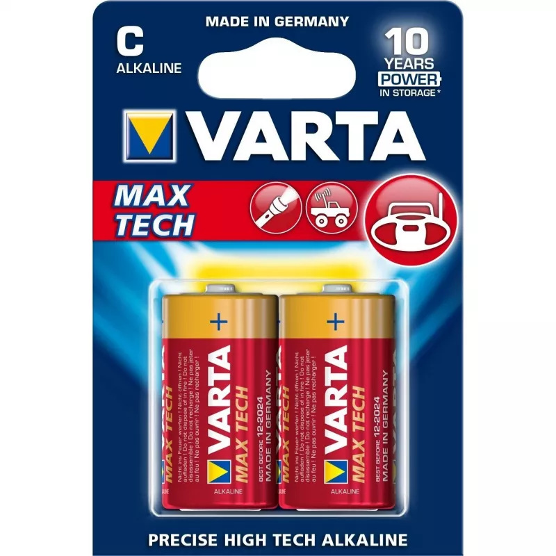 Varta Longlife Max Power - Batterie 2 x C - Alkaline (04714 101 402)