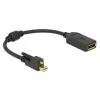 DisplayPort-Kabel DeLOCK 62638 Mini DisplayPort 0,25 m Schwarz