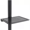 TV-Wagen MACLEAN MC-949 für 32–55 Zoll Fernseher, VESA 75×75–400×400 mm, max. Belastung 25 kg, Höhe 147–155 cm, Ablagefach, schwarz