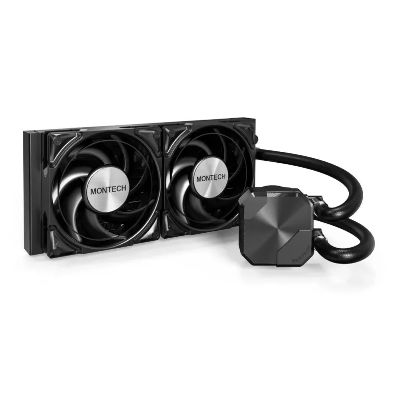 Montech HyperFlow Silent 240 Prozessor All-in-One-Flüssigkeitskühler 12 cm Schwarz 1 Stk.