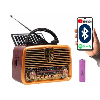 Analoges Radio BLOW RA10 AM/FM Solar 77-540 — AM/FM-Empfänger mit Solarpanel und Batterie-Backup