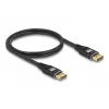 DeLOCK DisplayPort-Kabel 8K 60 Hz 3 m Schwarz Metall