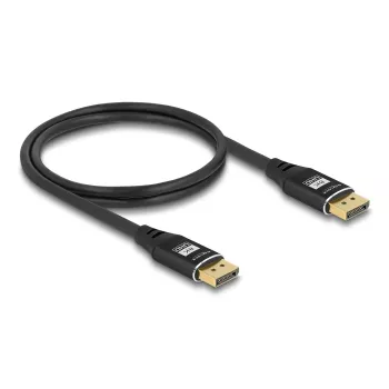 DeLOCK DisplayPort-Kabel 8K 60 Hz 3 m Schwarz Metall