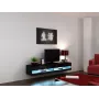 Cama TV-Ständer VIGO neu 30/180/40 schwarz/schwarz glänzend