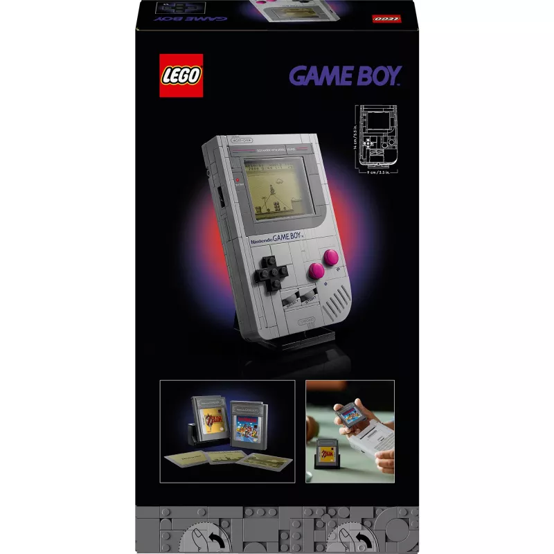 LEGO Retro-Design-Bausatz Game Boy 72046 – detailliertes Modellnachbildung, Ausstellungsständer