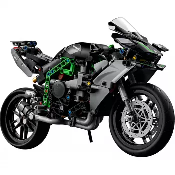 LEGO Technic Motorrad-Modell Kawasaki Ninja H2R 42170 — 1:1-Maßstabs-Nachbildung, 643 Teile, Bauanleitung, für Kinder ab 10 Jahren