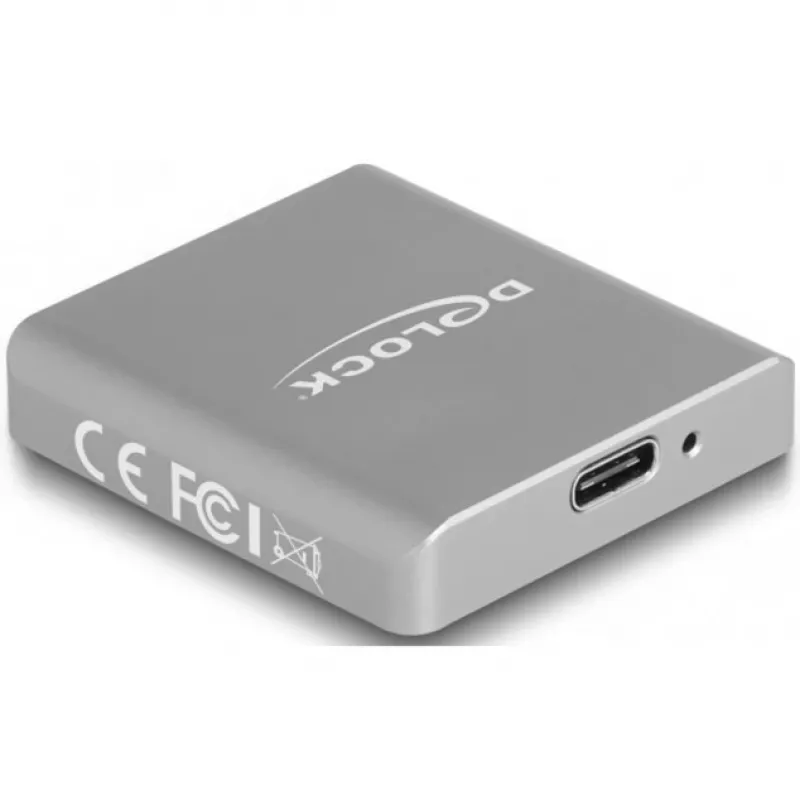 DeLOCK 91006 Kartenleser Grau SD USB Typ-C 10000 Mbit/s