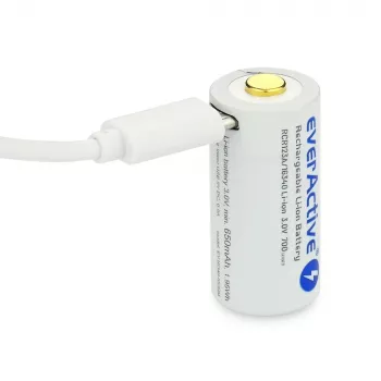 Wiederaufladbare Batterie everActive EV16340 700mAh 3V mit Micro-USB-Ladefunktion