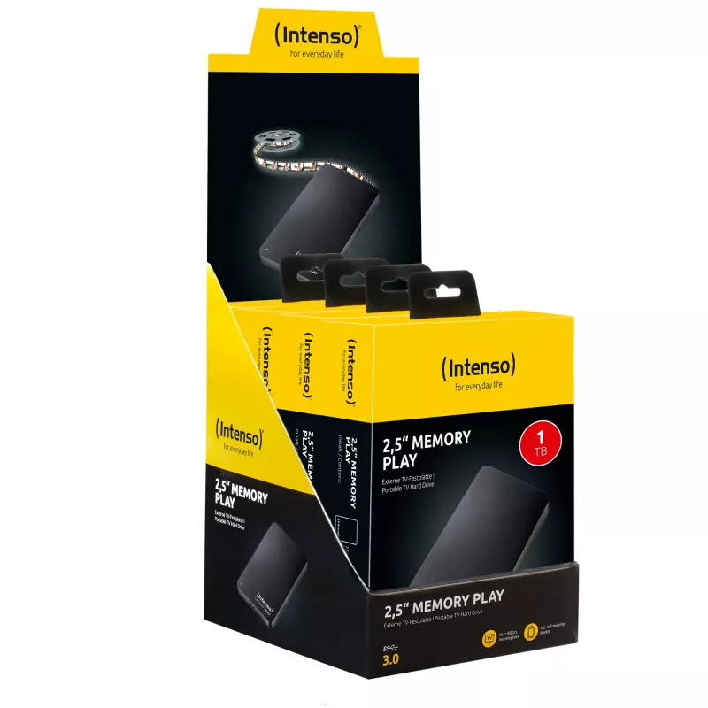 Externe Festplatte Intenso 1 TB USB 3.0 2,5 Zoll Memory Play