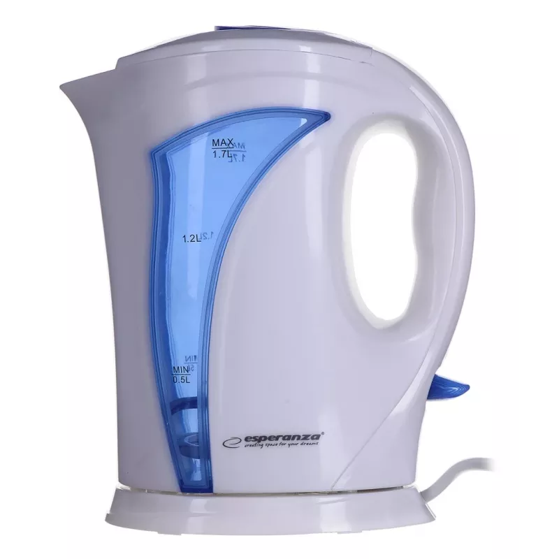 Esperanza EKK018B Wasserkocher 1,7 L, Weiß/Blau