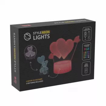 Manta SNL115RGB RGB 3D Herz dekorative LED-Lampenset