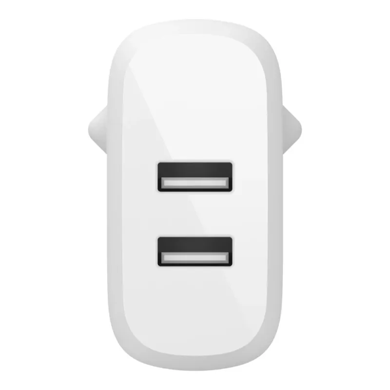 Belkin BOOST CHARGE - Netzteil - 24 Watt - QC 3.0 - 2 Ausgangsanschlüsse (USB) - Weiß (WCB002VFWH)