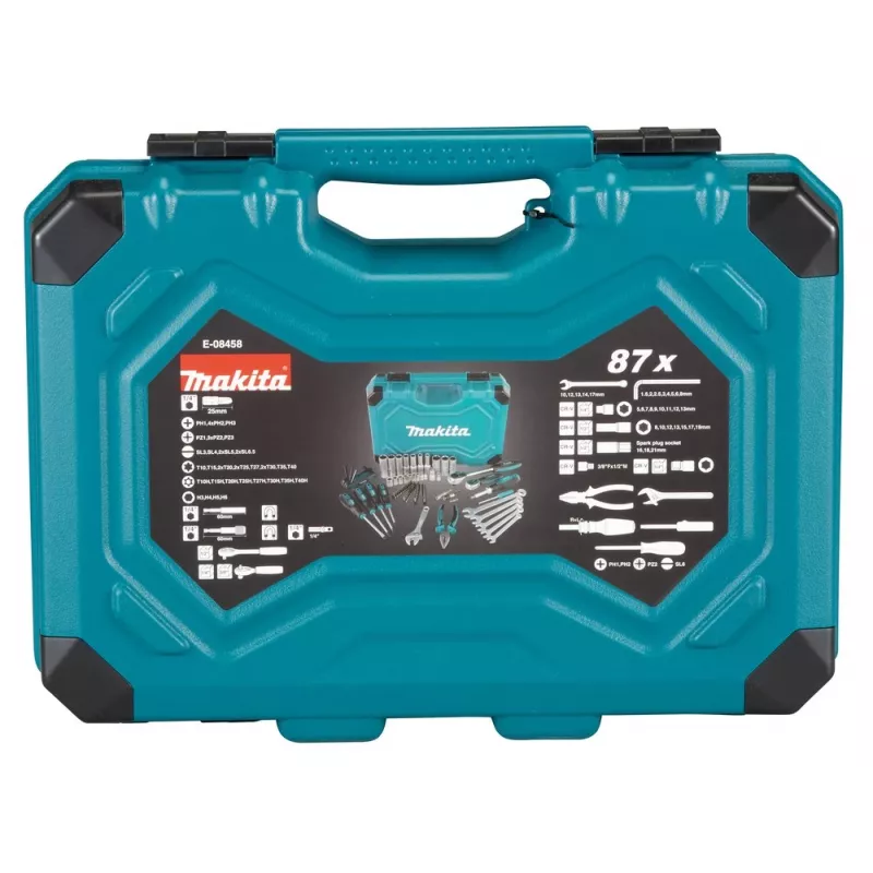 Mechaniker-Werkzeugsatz Makita E-08458 87 Werkzeuge