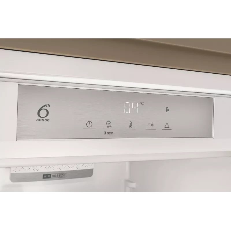 Whirlpool Kühlschrank | WHSD18A013D1 | Energieeffizienzklasse E | Einbau | Kühlschrank ohne Gefrierfach | Höhe 177 cm | Kühlvolumen netto 306 L | Display | 30 dB | Edelstahl