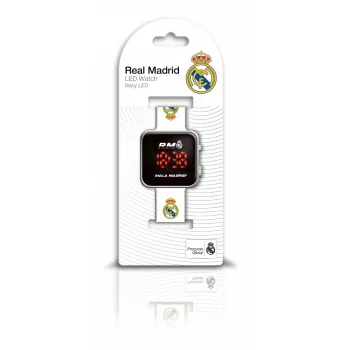 Kinderuhr Euroswan LED Real Madrid RM00016 mit Kalender, digitale Anzeige für Kinder