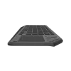 Natec Turbot 2 | Tastatur | Kabellos | US | Bluetooth | Schwarz/Grau