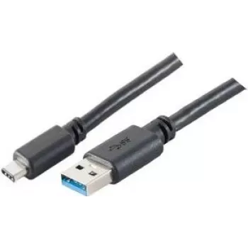 USB-Kabel ShiverPeaks BS77141-1.0 USB 3.2 Gen 1 1m USB C USB A Schwarz