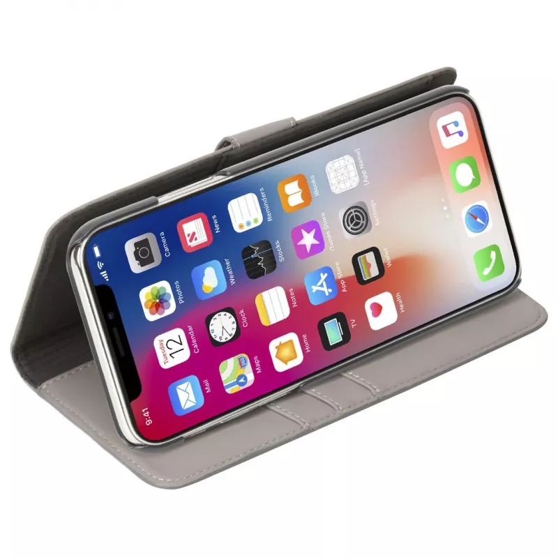 Folio Case Krusell Loka iPhone XS Max 16.5 cm Grau