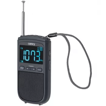 Camry | Tragbares Miniradio | CR 1905 | Weckfunktion | Schwarz