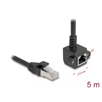 Netzwerkkabel DeLOCK 81159 RJ-45 Cat6 5 m Schwarz