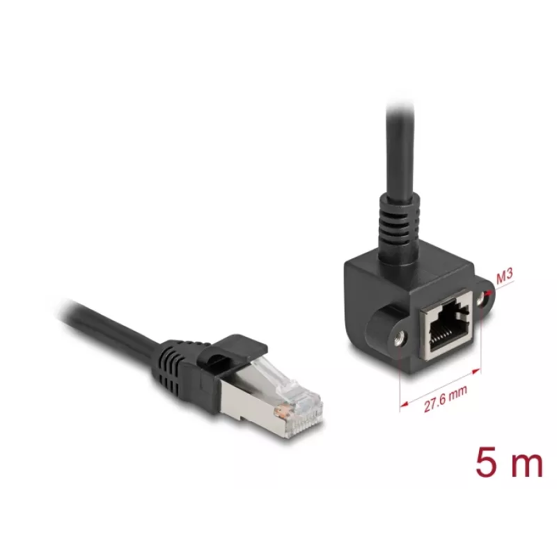Netzwerkkabel DeLOCK 81159 RJ-45 Cat6 5 m Schwarz