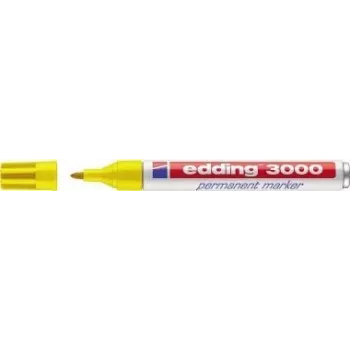 Edding 3000 Permanentmarker Rundspitze Gelb 10 Stk.