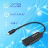 QOLTEC SATA-Adapter 52269 für 2,5-Zoll-Laufwerk auf USB-C, unterstützt bis zu 2 TB