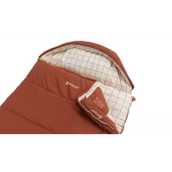 Schlafsack Outwell 230501 — für Erwachsene, halbrechteckig, Polyester, 2350×900 mm, für Benutzer bis 200 cm, rot