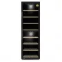 Caso | Smart Wine Cooler | WineExclusive 180 | Energieeffizienzklasse G | Vitrinenkühler | Freistehend | Flaschenkapazität 180 Flaschen | Kühltyp Kompressortechnik | Schwarz