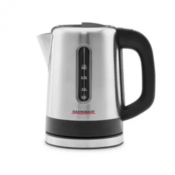 Elektrischer Wasserkocher Gastroback 1 L 1000 W Schwarz Edelstahl