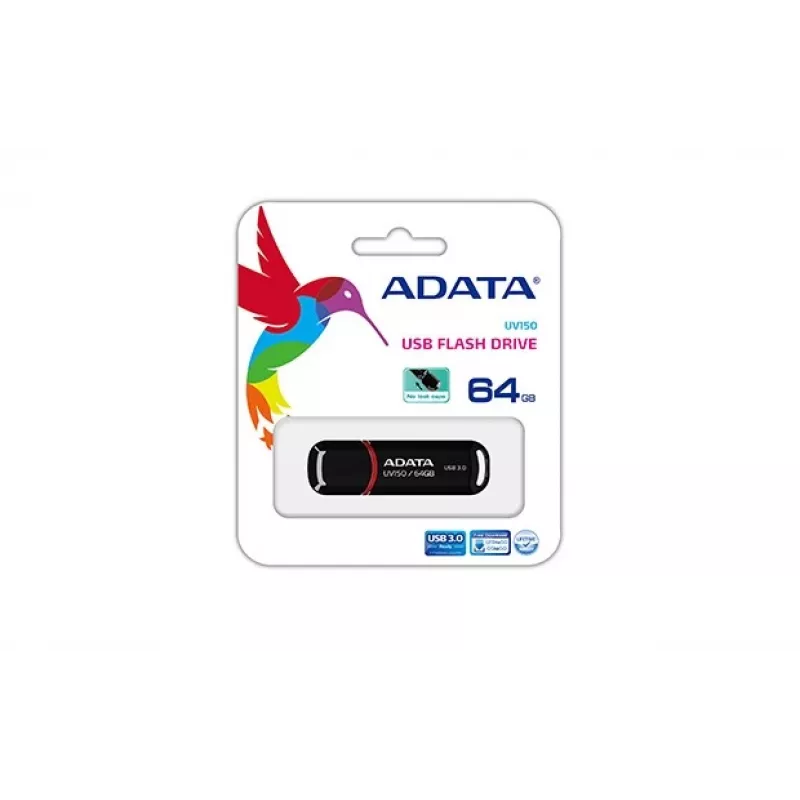 ADATA 64GB DashDrive UV150 USB-Flash-Laufwerk USB Typ-A 3.2 Gen 1 (3.1 Gen 1) Schwarz