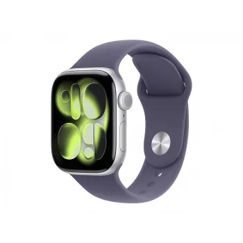 Apple Watch Series 11 GPS + Cellular 42 mm Spacegrau Aluminiumgehäuse mit schwarzem Sportarmband – S/M | Apple