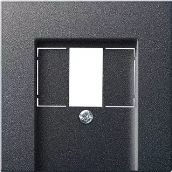 Wandplatte / Schalterabdeckung GIRA 027628 in Anthrazit, konventionelles Design, Einzelpackung