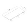 Wandmontiertes Klappregal MACLEAN MC-128 WD 100×40 cm Holzoptik