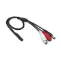 Sicherheitskamera-Mikrofon ACTi PMIC-0100 — omnidirektionales kabelgebundenes Mikrofon, 3,5 mm, 2,3 m Kabel, Schwarz/Rot/Weiß