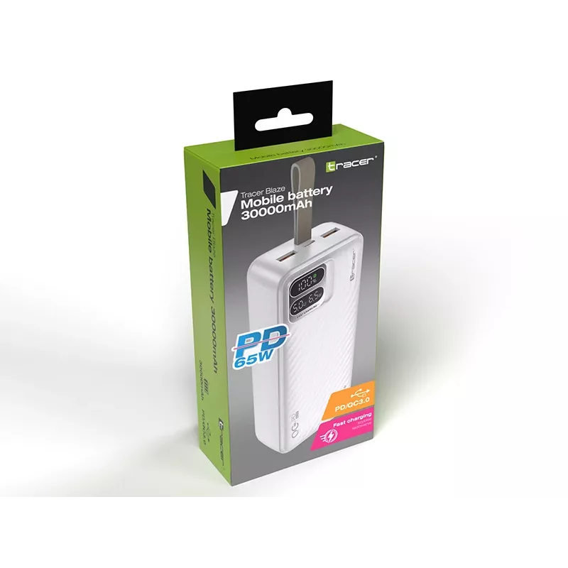 Tracer Blaze 30000 mAh 65 W, Weiß