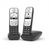 Gigaset A690 Duo Analog-Telefon Anruferkennung Schwarz, Silber